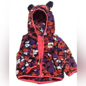 Like new • 0-3 months The North Face Colorful Fleece Jacket with Ears